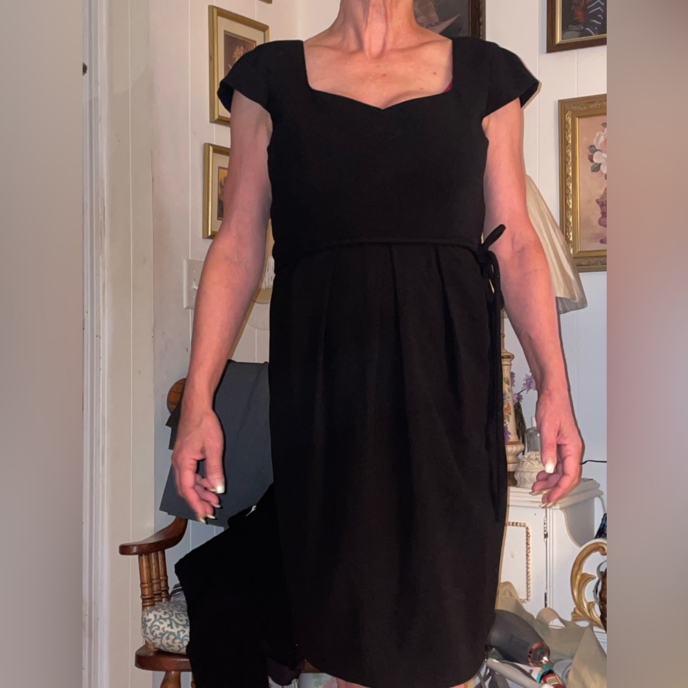 Georgia Armani  A-Line Midi Dress with Sweetheart Neckline 46/14